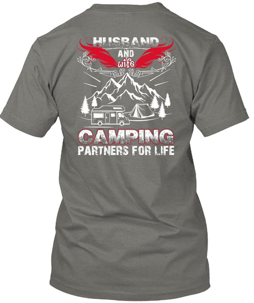 Husband And Wife Camping Partners For Life T Shirt, Being A Husband T Shirt