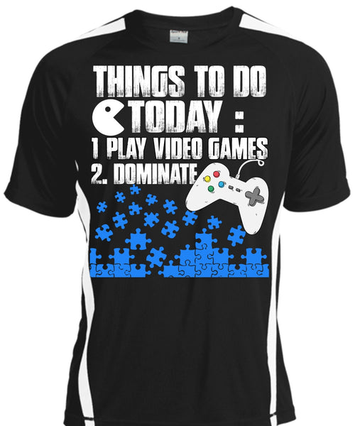 A black t-shirt with the shopify logo