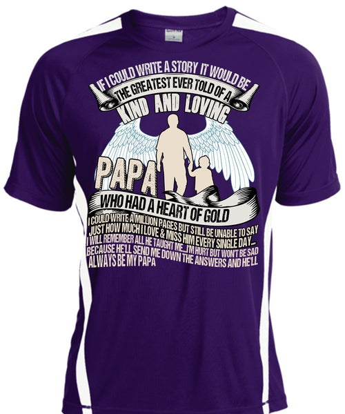 Papa Who Had A Heart Of Gold T Shirt, Kind And Loving T Shirt, Cool Shirt