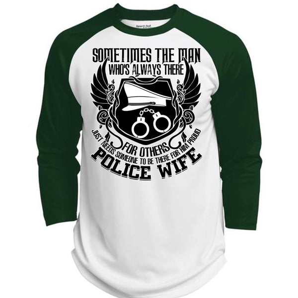 Proud Police Wife T Shirt, I Love Police T Shirt, Awesome T-Shirts  (Polyester Game Baseball Jersey)