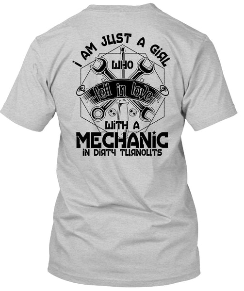 I Am Just A Girl T Shirt, I Love Mechanic T Shirt