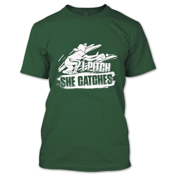 I Pitch She Catches T Shirt, I'm A Baseball Player T Shirt