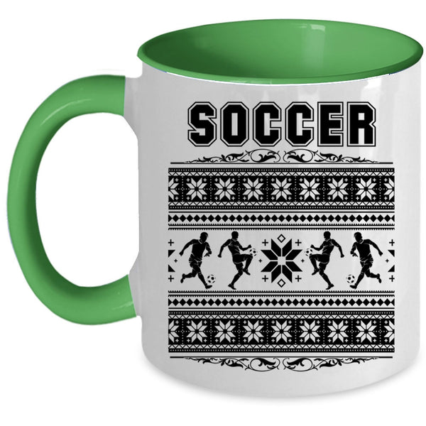 Noel Christmas Coffee Mug, Cool Soccer Accent Mug