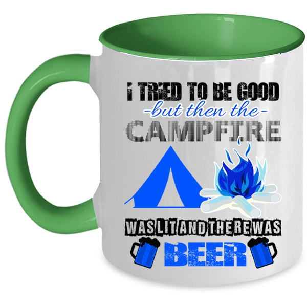 There Was Beer Coffee Mug, Campfire Was Lit Accent Mug