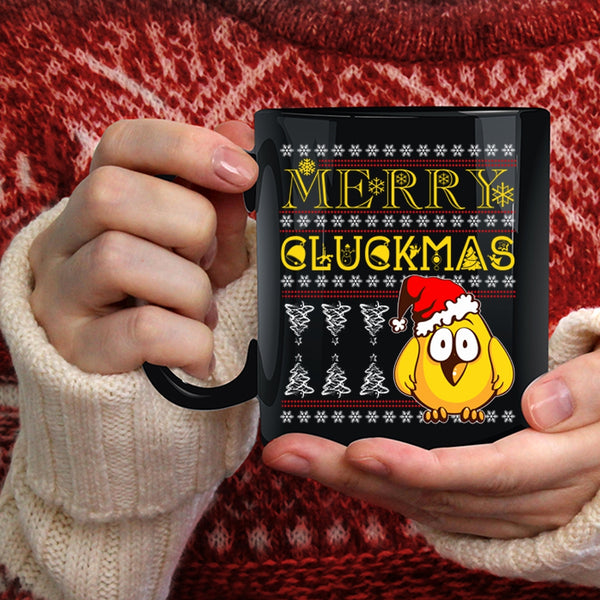 Merry Cluckmas Coffee Mug, Cute Christmas Gift For Farmer Coffee Cup