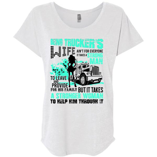 Being Trucker's Wife T Shirt, Being A Trucker T Shirt, Awesome T-Shirts