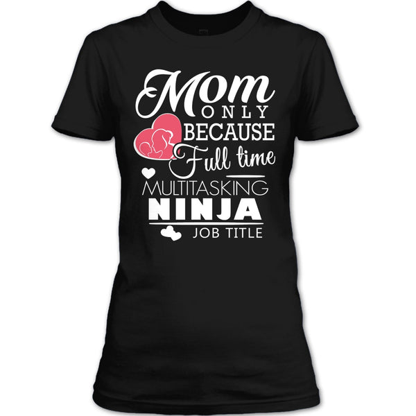 A black t-shirt with the shopify logo