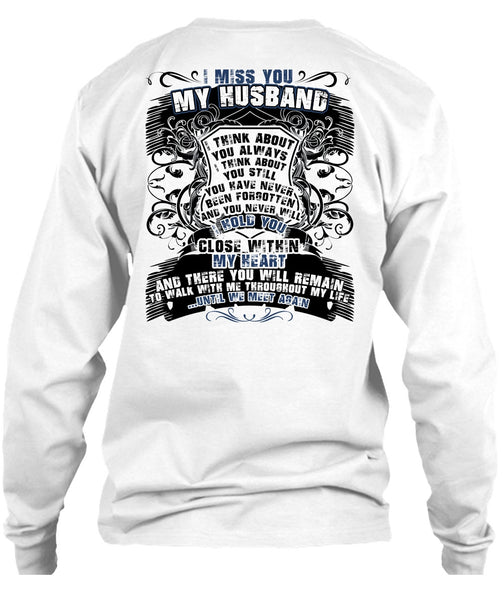 I Miss You My Husband T Shirt, I Love Husband T Shirt