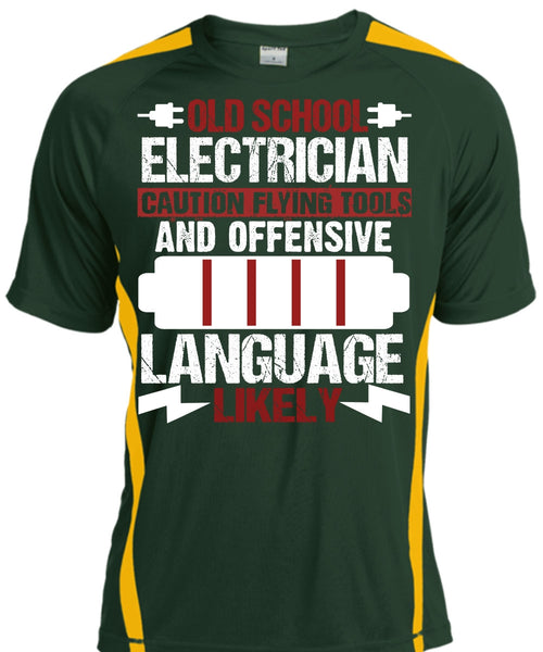 Old School Electrician T Shirt, Being An Electrician T Shirt, Cool Shirt