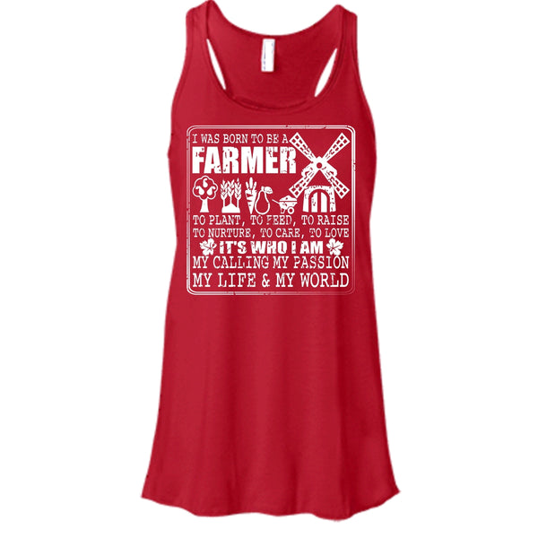Born To Be A Farmer T Shirt, My Life And My World T Shirt, Cool T Shirt