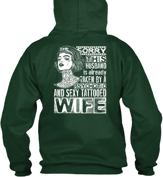 Psychotic And Tattooed Wife T Shirt, Being A Wife T Shirt