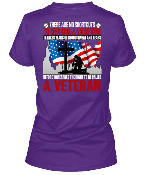 To Be Called A Veteran T Shirt, Sweat And Tears T Shirt