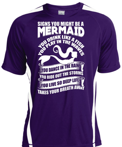 Signs You Might Be A Mermaid T Shirt, Being A Fisher T Shirt, Cool Shirt