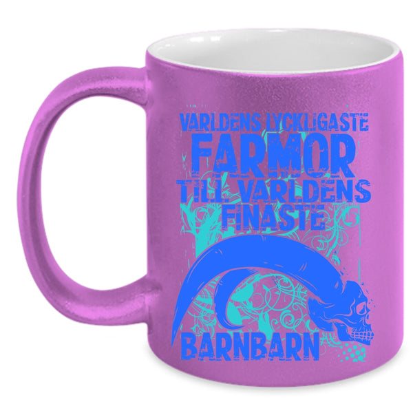 Cool Grandmas Coffee Mug, Varldens Lyckligaste Farmor Accent Mug