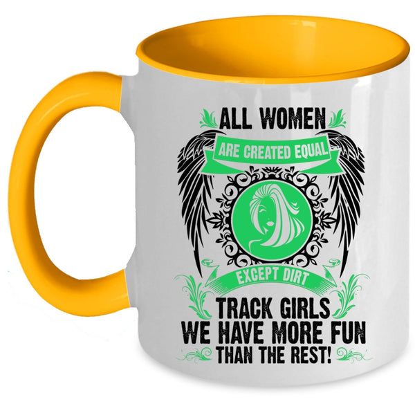 Beautiful Girls Coffee Mug, Dirt Track Girls Accent Mug