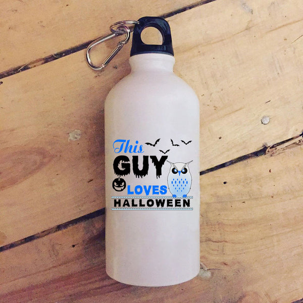This Guy Loves Halloween 20 oz Stainless Steel Bottle,Gift For My Son Outdoor Sports Water Bottle