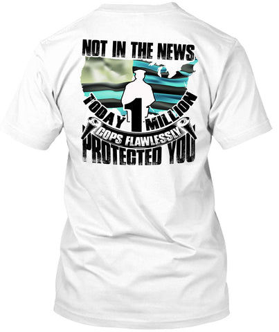 A black t-shirt with the shopify logo