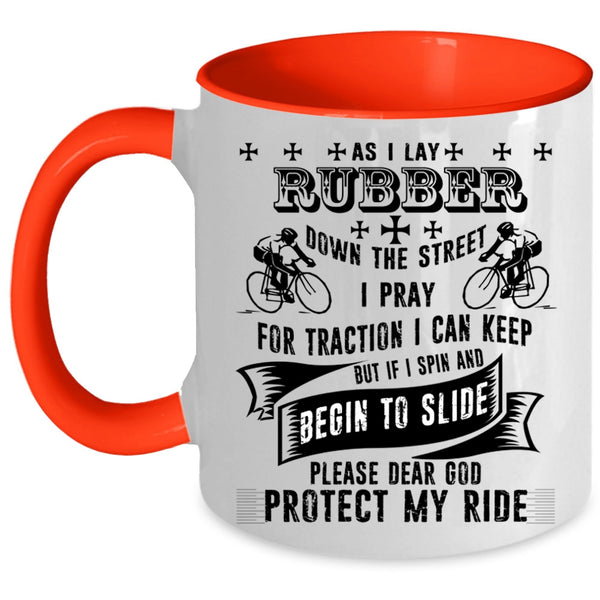 Cool Gift For My Son Coffee Mug, Protect My Ride Accent Mug