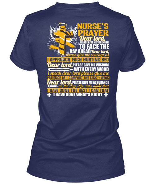 Nurse's Prayer T Shirt, I Love Nursing T Shirt