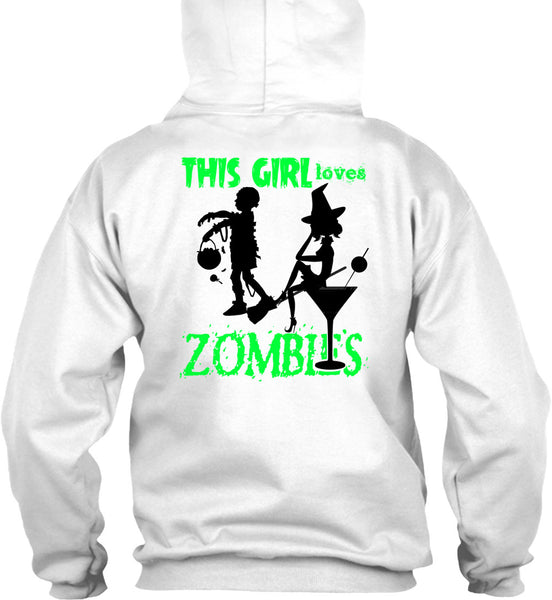 This Girl Loves Zombies T Shirt, Wait For Halloween T Shirt