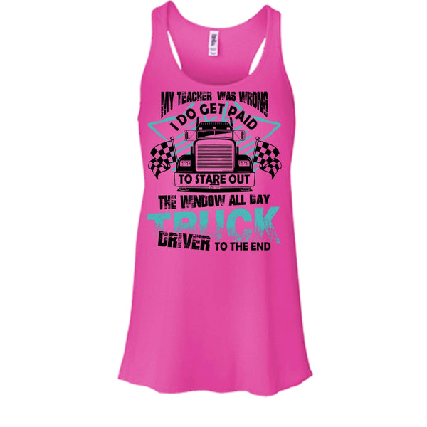 My Teacher Was Wrong T Shirt, Coolest Trucker Tank Top