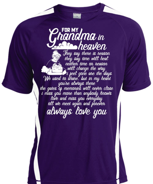 For My Grandma In Heaven T Shirt, Love You T Shirt, Cool Shirt