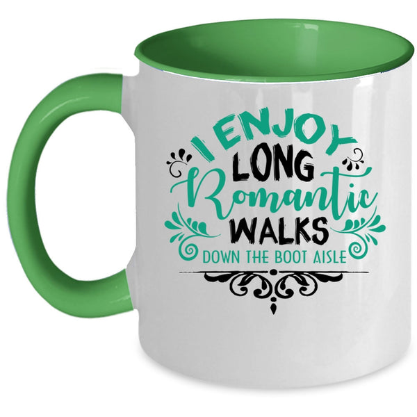 Cool Couple Coffee Mug, I Enjoy Long Romantic Accent Mug
