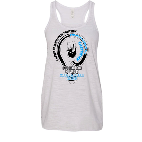 Grumpy Old Electrician T Shirt, Gift For Electrician Tank Top