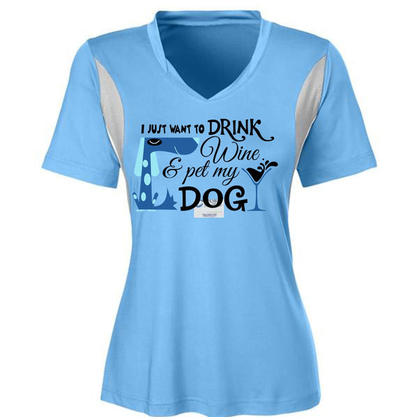 I Just Want To Drink Wine And My Dog T Shirt, My Life T Shirt, Drinker T Shirt