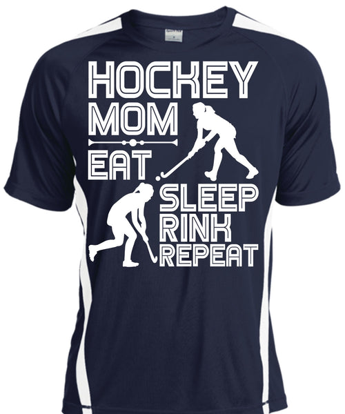 Hockey Mom Eat Sleep Rink Repeat T Shirt, Being A Hockey Mom T Shirt, Cool Shirt