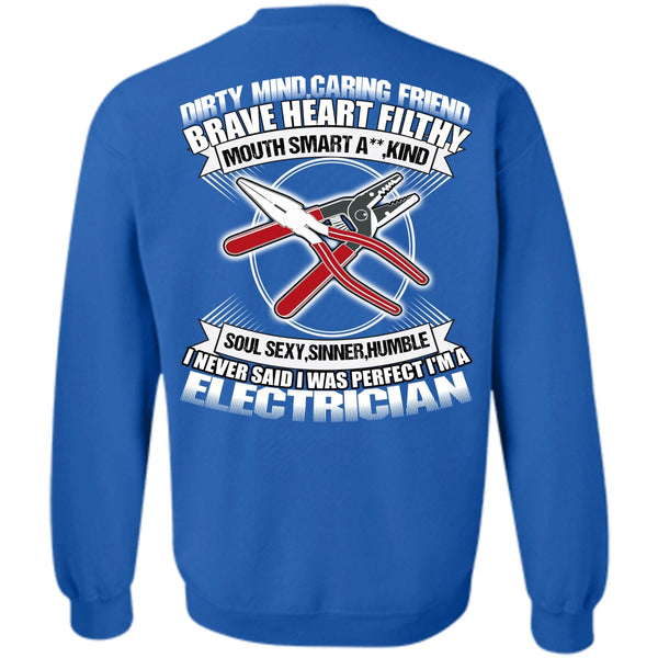 I Love Electrician T Shirt, Dirty Mind Sweatshirt