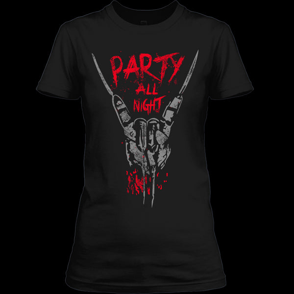 A black t-shirt with the shopify logo