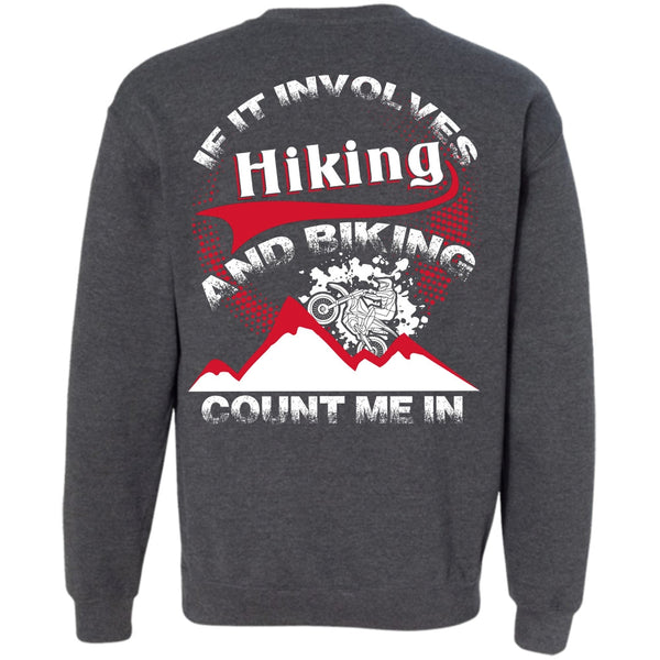 Biking Count Me In T Shirt, I Love Hiking Sweatshirt