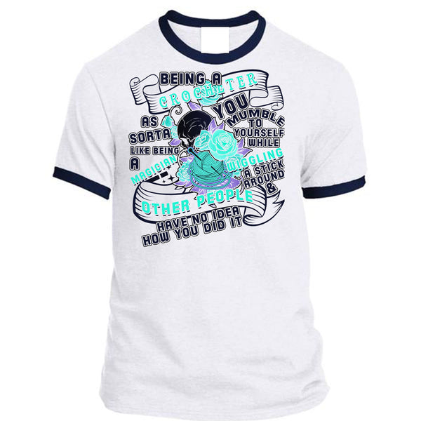 A black t-shirt with the shopify logo