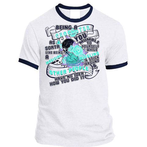 A black t-shirt with the shopify logo