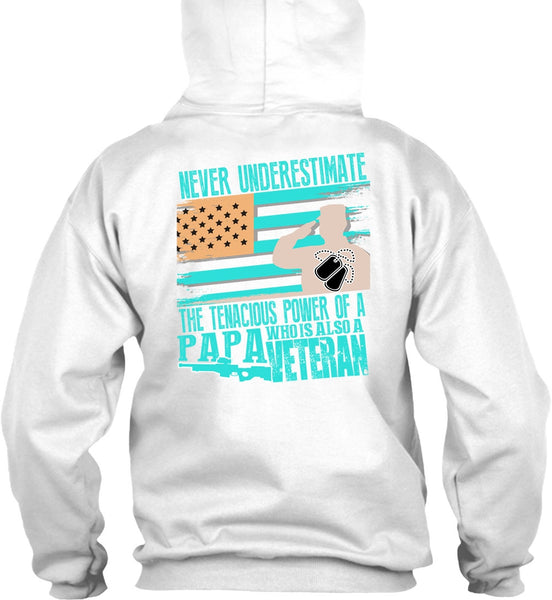 Papa Who Is Also A Veteran T Shirt, I Love Veteran T Shirt