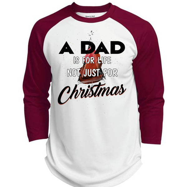 A Dad Is For Life Not Just For Christmas T Shirt, Being A Daddy T Shirt, Awesome T-Shirts  (Polyester Game Baseball Jersey)