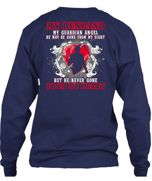 My Husband My Guardian Angel T Shirt, From My Heart T Shirt
