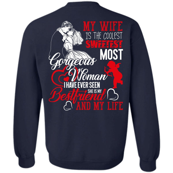 She Is My Best Friend T Shirt, I Love Husband Sweatshirt