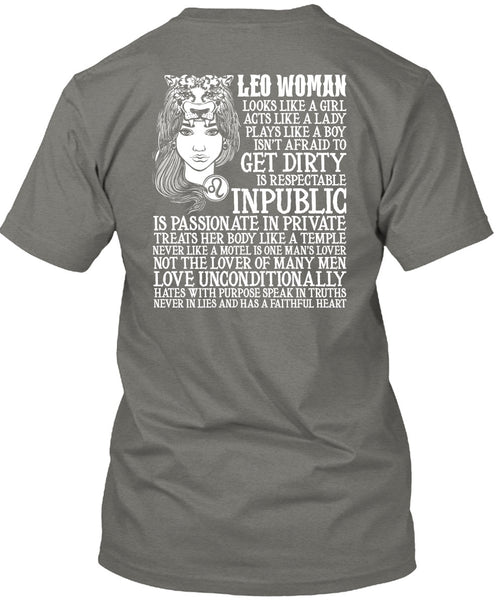Leo Woman T Shirt, Being A Leo T Shirt