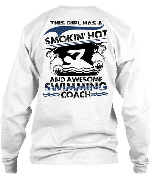 Awesome Swimming Coach T Shirt, I Love Swimming T Shirt