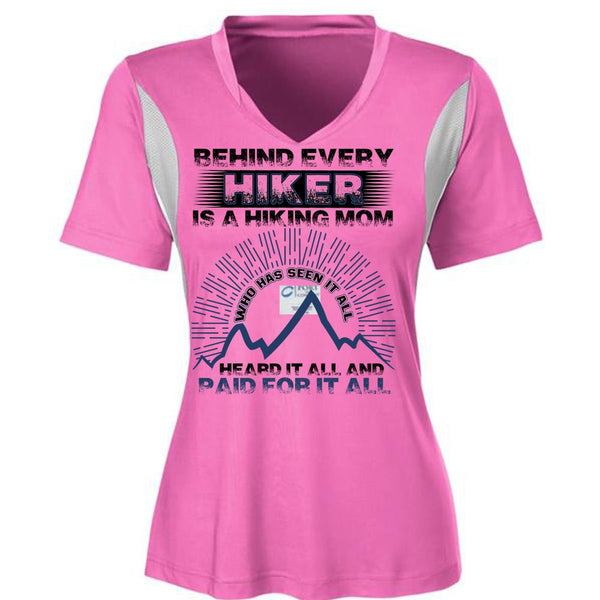 Behind Every Hiker Is A Hiking Mom T Shirt, I Love Hiking T Shirt, Awesome T-Shirts
