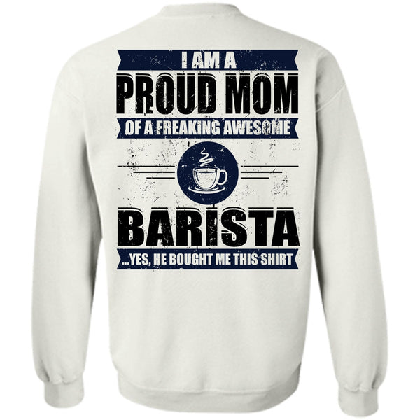 A black t-shirt with the shopify logo