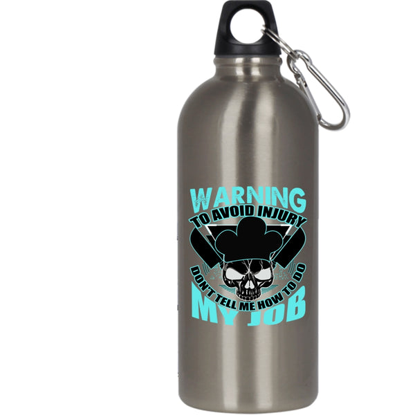 Awesome Chef 20 oz Stainless Steel Bottle,Cool Gift For Chefs Outdoor Sports Water Bottle