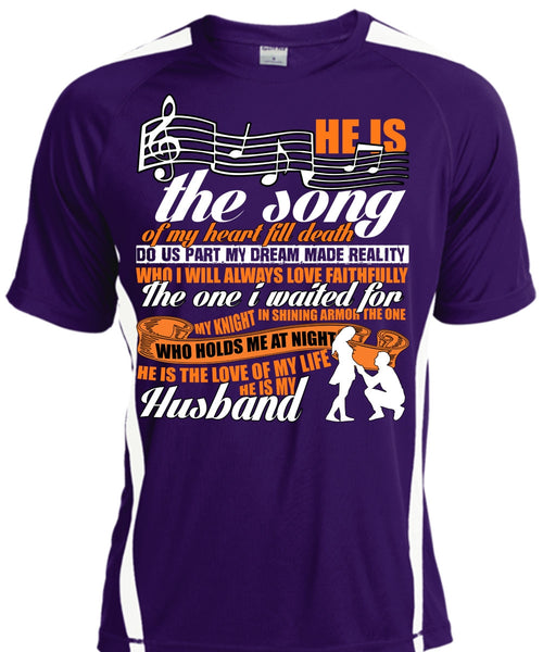 He Is The Song Of My Heart T Shirt, He Is My Husband T Shirt, Cool Shirt
