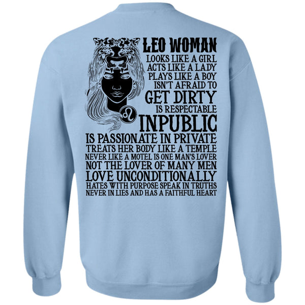 I Love Leo T Shirt, Leo Woman Sweatshirt