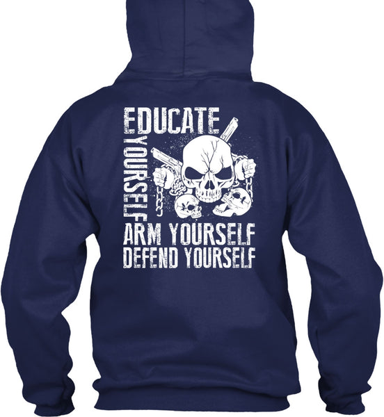 Educate Yourself Arm Yourself T Shirt, Being A Veteran T Shirt