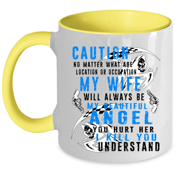 My Beautiful Angel Coffee Mug, My Wife Accent Mug
