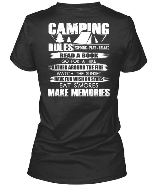 Camping Rules T Shirt, Make Memories T Shirt