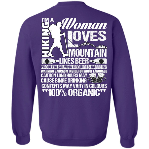 Woman Loves Mountain T Shirt, I Love Hiking Sweatshirt